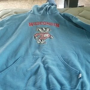 Large Russel athletic Wisconsin hoodie
